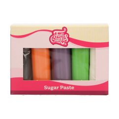 FunCakes Sockerpasta flerpack - Halloween färger, 5x100g