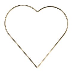  Metallring, Hjärta, Guld, 30cm