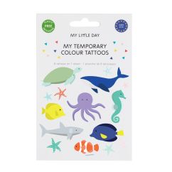  Tatueringar - Havsdjur, 8-pack