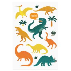  Tatueringar - Färgglada Dinosaurier