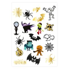  Tatueringar - Halloween Monsters, 19-pack