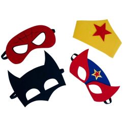  Mask-set - Superhjältar, 4-pack