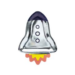  Papptallrikar - Space Rocket, 6-pack