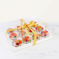  Transparent tårtlåda för 12 muffinsar
