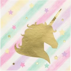  Små servetter - Unicorn Sparkle, 16-pack