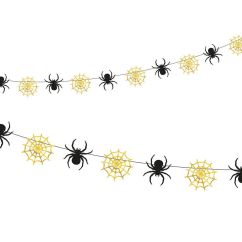 Girlang - Spindlar, Guld/svart