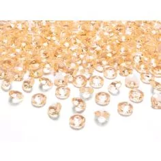  Diamantkonfetti - Guldgult 12mm, 100-pack