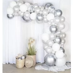 Ballongbåge - Silver, 5 m