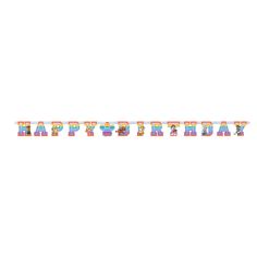  Girlang - Happy Birthday - Paw Patrol, Pastell, 180cm