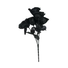  Blombukett - Svarta rosor, 35cm