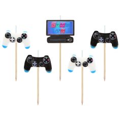  Tårtljus - Spelkontroller, 5-pack
