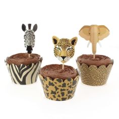  Cupcake-set - Safari, 6-pack