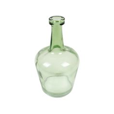  Glasflaska - Olivgrön, 14cm