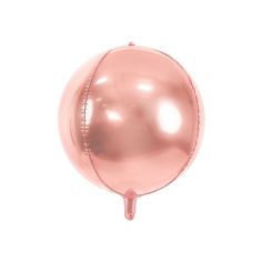  Folieballong - Roséfärgat klot, 40cm