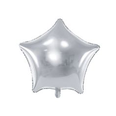  Folieballong - Silverfärgad stjärna