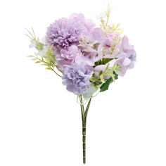  Konstgjord blomsterbukett - Violett, 28 cm