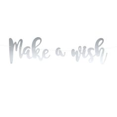  Banderoll - Make a wish, silver