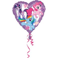  Hjärtformad folieballong - My Little Pony, 43cm