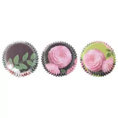 PME Muffinsformar - Folie, blommor, 60-pack