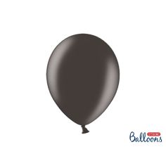  Metallskimrande svarta ballonger - 30cm, 10-pack