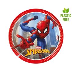  Papperstallrikar- Spiderman Crime Fighter, 20cm, 8-pack