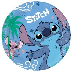  Papptallrikar - Stitch & Angel, 23cm, 8-pack