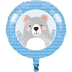  Folieballong Birthday Bear, 45cm