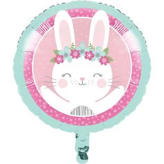  Folieballong Birthday Bunny, 45cm