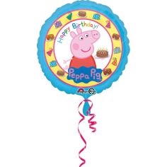  Folieballong - Greta Gris, Happy Birthday, 43cm
