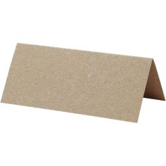  Placeringskort - Naturbrun, 20-pack, 4x9cm