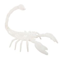  Skorpion  - Vit sammet, 20,5 cm