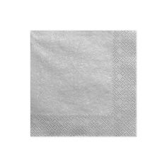  Metallskimrande servetter - Silverfärgade, 20-pack