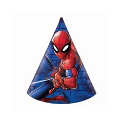  Partyhattar- Spiderman, 6-pack