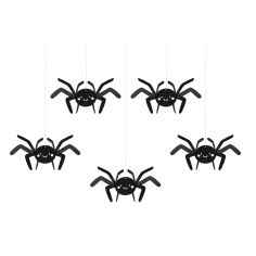  Hängande dekorationer - Spindlar, 5-pack