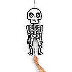  DIY Halloween - Dansande skelett