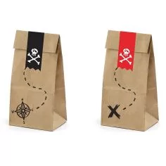  Papperspåsar - Pirates, 6-pack