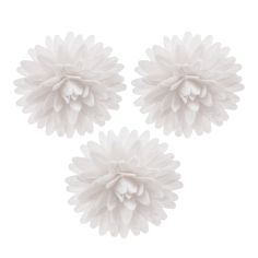 Dekora Ätbara vita våffelblommor - 4,5 cm, 12 st