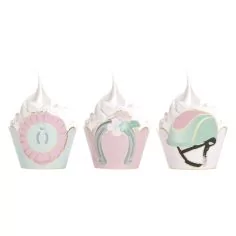  Cupcake Wrappers - Hästar, 6-pack