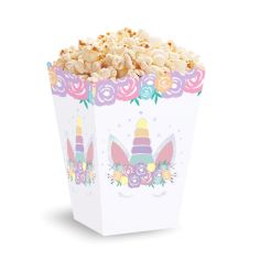  Popcornbägare - Unicorn, 3-pack