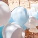  Ballongbåge - Ljusblå, 57 ballonger