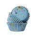 PME Blå muffinsformar med guldfläckar, 30-pack