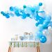  Ballongbåge - Ljusblå, 70 ballonger, 4m
