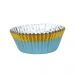 PME Muffinsformar - Folie, ljusblå/guld, 30-pack