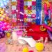  Banner - Disco Fever, Färgglad, 100cm x 17cm