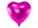  Folieballong - Fuchsia hjärta, 45cm