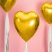  Folieballong - Guldfärgat hjärta