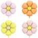  Folieballonger - Blomformade ballonger, Färgmix, 4-pack