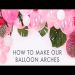  Ballongbåge - Ljusblå, 70 ballonger, 4m