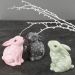  Keramiskt dekorationsföremål - Vit kanin