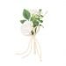  Dukningsdekoration - Vita blommor, 12,5cm
